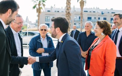 Pere Aragonès visita Terral: la nostra promoció de 62 habitatges de lloguer social a Sitges